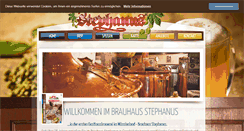 Desktop Screenshot of brauhaus-stephanus.de